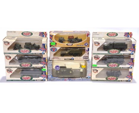 Solido Battles Collection, a boxed military vehicle group. Although unchecked for completeness, conditions generally appear t