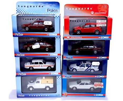 Corgi &amp; Lledo Vanguards, a boxed 1:43 scale mixed vehicle group. Although unchecked for completeness, conditions generall