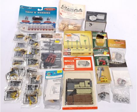 Brawa, Scene Master, Model Scene &amp; similar, a mixed group of scene making related items, to include HO, OO scale &amp; si