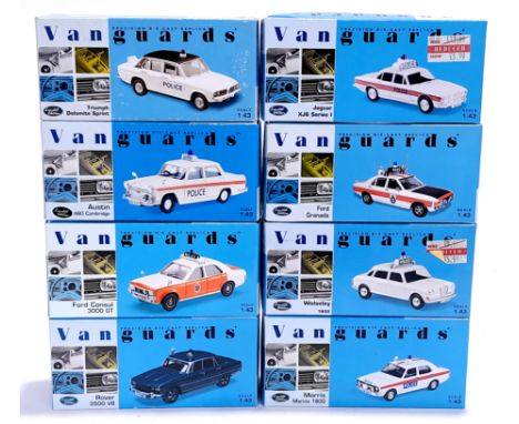 Lledo Vanguards, a boxed 1:43 scale Police group. Although unchecked for completeness, conditions generally appear to be Good