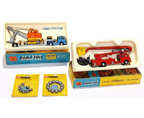 Corgi, a boxed pair, to include Gift Set No.27 Machinery Carrier with Bedford Tractor Unit and Priestman "Cub" Shovel &amp; 1