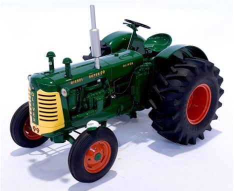 Franklin Mint, an unboxed 1:12 scale The Oliver Super 99 Tractor. although unchecked for completeness, condition generally ap