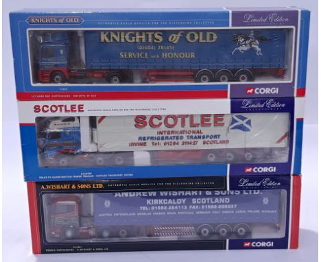 Corgi, a boxed 1:50 scale truck group. Although unchecked for completeness, conditions generally appear to be Excellent in Ex