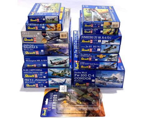 Revell, a boxed 1:72 scale aircraft unmade plastic model kit group. Although unchecked for completeness, conditions generally
