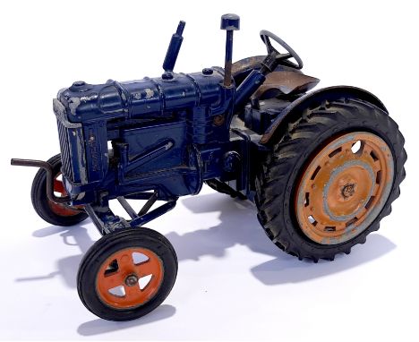 Chad Valley Fordson Major Tractor. Although unchecked for completeness and untested, condition generally appears to be Fair P