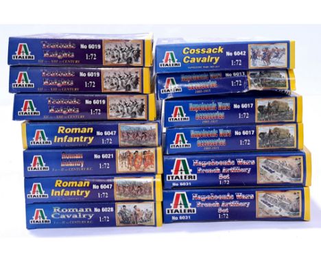 Italeri, a mixed boxed group of 1/72 scale Soldiers and accessories. Not checked for completeness or correctness, there is a 