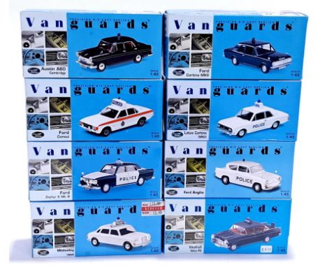 Lledo Vanguards, a boxed 1:43 scale Police group. Although unchecked for completeness, conditions generally appear to be Good