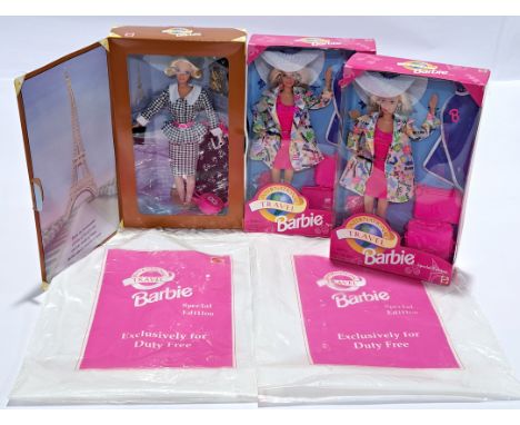 Mattel Barbie, International Travel trio, to include 13912 &amp; 15184 Special Edition 2nd in a series. Conditions generally 