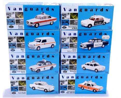 Lledo Vanguards, a boxed 1:43 scale Police group. Although unchecked for completeness, conditions generally appear to be Good