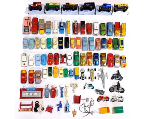 Corgi, Husky, Lone Star &amp; similar, a mostly unboxed mixed vehicle group plus some accessories. Although unchecked for com