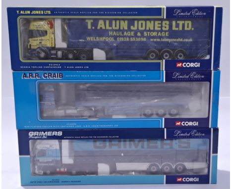 Corgi, a boxed 1:50 scale truck group. Although unchecked for completeness, conditions generally appear to be Excellent in Ex