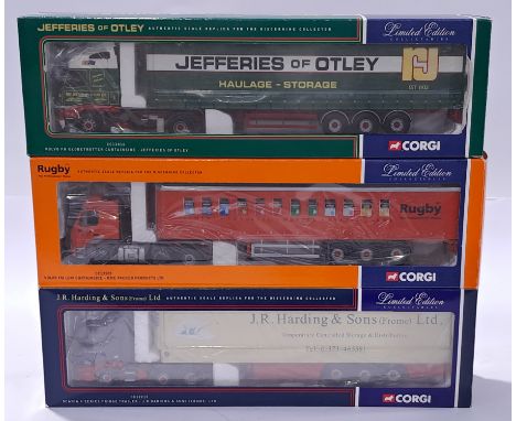 Corgi, a boxed 1:50 scale truck group. Although unchecked for completeness, conditions generally appear to be Excellent in Ex