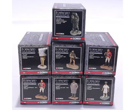 Corgi Forward March, a boxed 1:32 scale military figure group. Although unchecked for completeness, conditions generally appe