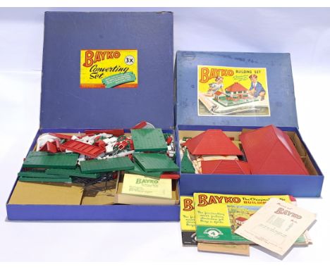 Bayko, a boxed group, to include Building set &amp; Converting Set. Although unchecked for completeness, condition generally 