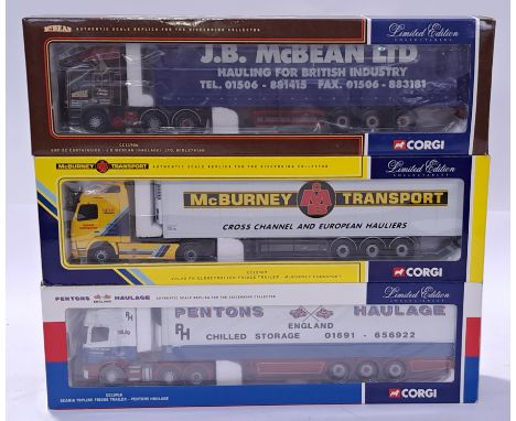 Corgi, a boxed 1:50 scale truck group. Although unchecked for completeness, conditions generally appear to be Excellent in Ex