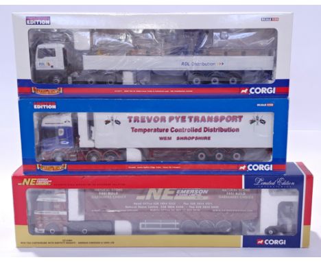 Corgi, a boxed 1:50 scale truck group. Although unchecked for completeness, conditions generally appear to be Excellent in Ex