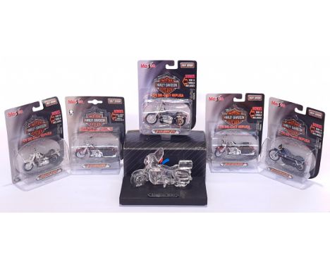 Maisto &amp; Magic Cristal, a boxed and carded motorcycle group, to include Magic Cristal crystal American Motorcycle, Maisto