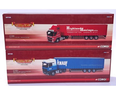 Corgi a boxed pair of 1:50 Scale Trucks (Hauliers of Renown). Unchecked for completeness. Conditions appear to be Excellent i