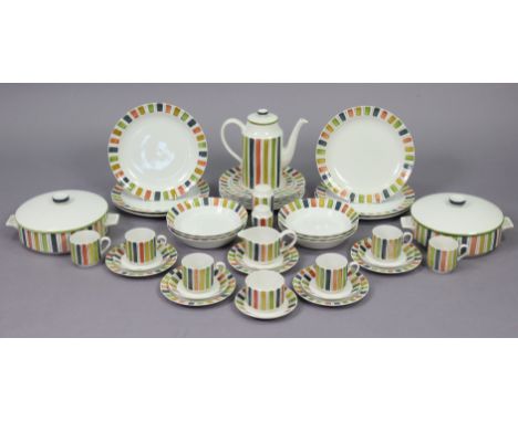 A Midwinter fine tableware “Mexicana” forty-three piece dinner &amp; coffee service (settings for six).