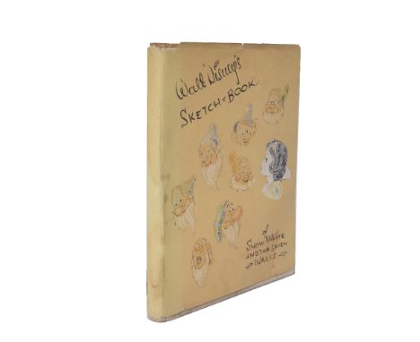 WALT DISNEY'S SKETCH BOOK OF SNOW WHITE AND THE SEVEN DWARFS. Collins, London and Glasgow 1938. 4to. Beige cloth and pictoria