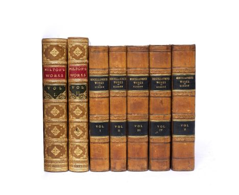 MILTON, John (1608-1674), English Poet and Academic 'Paradise Last and Paradise Regain'd', from the text of Thomas Newton. 2 