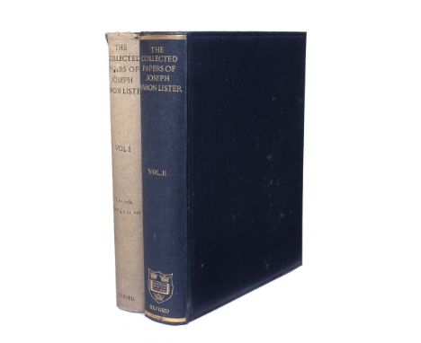 LISTER, Baron Joseph (1827-1912) British Surgeon 'The Collected Paper's thereof. 2 vols. 4to. with 'signed' portrait frontisp