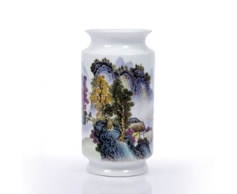 FOUR JADE PIECES to include a pig, a recumbent beast, a plaque and an applique; together with a famille rose lantern vase, th
