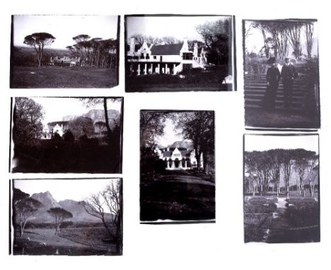 GROOTE SCHUUR, Cape Town, South Africa, refurbished by Sir Herbert Baker:- A group of twenty monochrome photographs, c1900 of