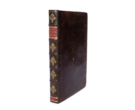 BACON, Francis, Viscount St Albans, Lord Verulam (1561-1626) Sylva Sylvarum: or a Natural History in Ten Centuries with portr