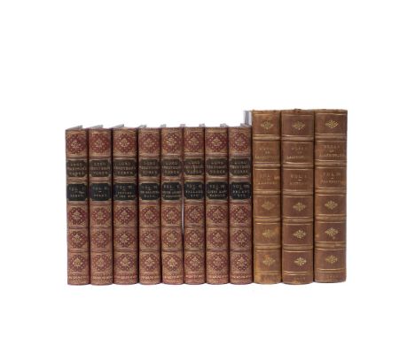 TENNYSON, Alfred, Lord, The Works thereof... Macmillan Press, London 1888 with portrait frontispiece. 8 vols. Marbled end pap