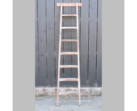 A wooden ladder, 185cm high