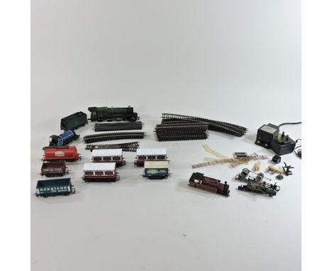 A Hornby engine and tender, together with another and related items