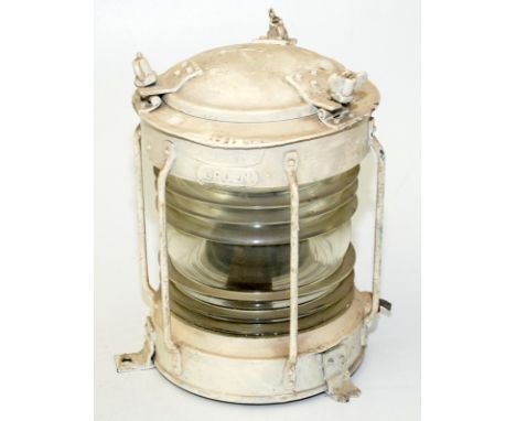 A cylindrical ship's lantern.