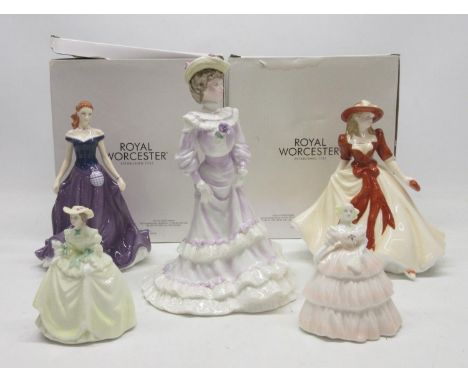 Dominic Littlewood Collection - Royal Worcester Les Petiites figures, Isla Scotland limited edition of 2000, H18cm; Sarah lim