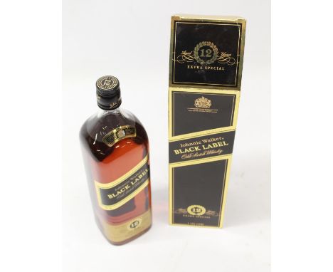 Bottle Johnnie Walker Black Label aged 12 years Extra Special scotch whisky, 43% / 1.125ltr, with box