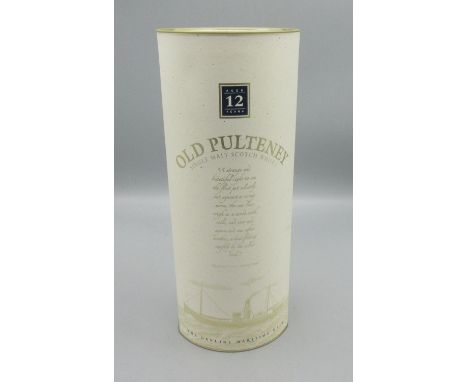 Old Pulteney Single Malt Scotch Whisky, aged 12 years, 40% 70cl in original cardboard tube