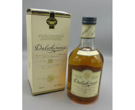 Dalwhinnie Single Highland Malt Scotch Whisky, 15 years old, 70cl /43%, with box