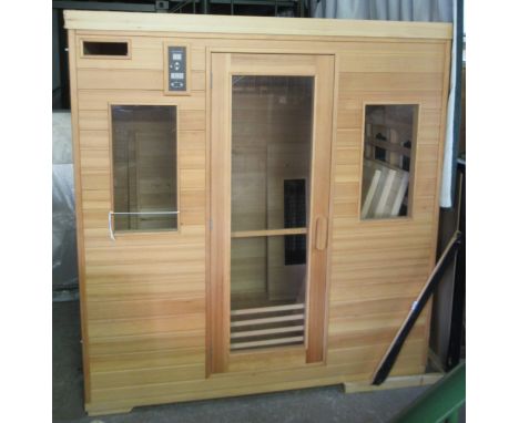 SaunaMed indoor sauna, Model FFR-004L, W182.5cm H191.5cm D122.5cm