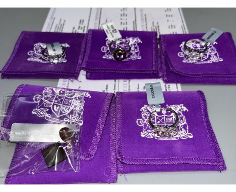 Gemporia - sterling silver rings, incl. Moroccan amethyst &amp; champagne diamond sterling silver ring and 5.43ct asscher cut