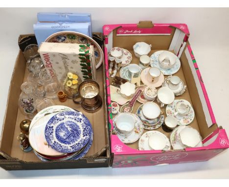 Dominic Littlewood Collection - 20th Century Dresden cabinet cup and saucer; Minton Spring Bouquet cabinet cup and saucer; ot