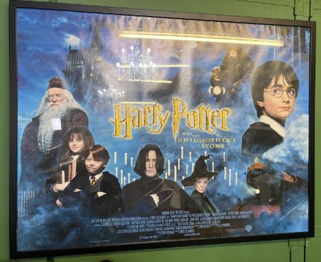 Harry Potter &amp; The Philosopher's Stone (2001) - UK quad film poster, framed
