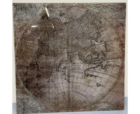 Atlas wall art picture, with glass front, 69.5cm x 69.5cm