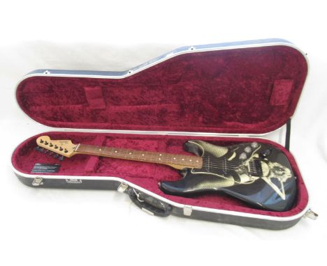 Dominic Littlewood Collection - The RockCouture Collection 'Heidi' by Rankin, Fender Stratocaster 6 string electric guitar, S