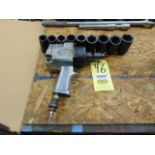 PNEUMATIC IMPACT WRENCH, I.R., 1/2", w/ sockets