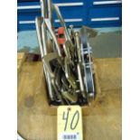 LOT OF WELDING CLAMPS, assorted (in one box)