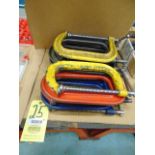 LOT OF C-CLAMPS (11), 8"