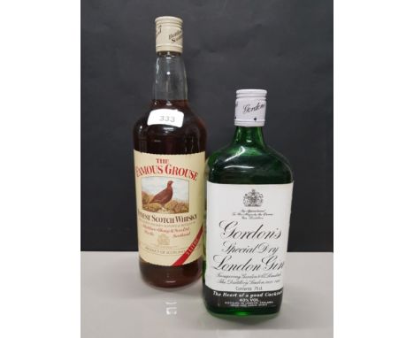 FAMOUS GROUSE SCOTCH WHISKY &amp; GORDON'S DRY LONDON  GIN