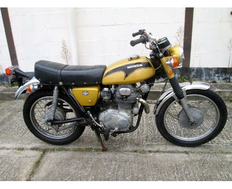 - US import high pipe version of UK CB350 K models
- Early version, rare colour scheme
- Nova registered