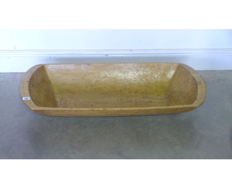 A vintage carved wooden trough - Waxed and worm treated - 94cm x 60cm 