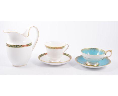 Spode bone china teaset, 'Tamarind' pattern.